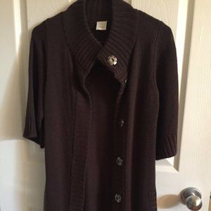 Brown women's cardigan